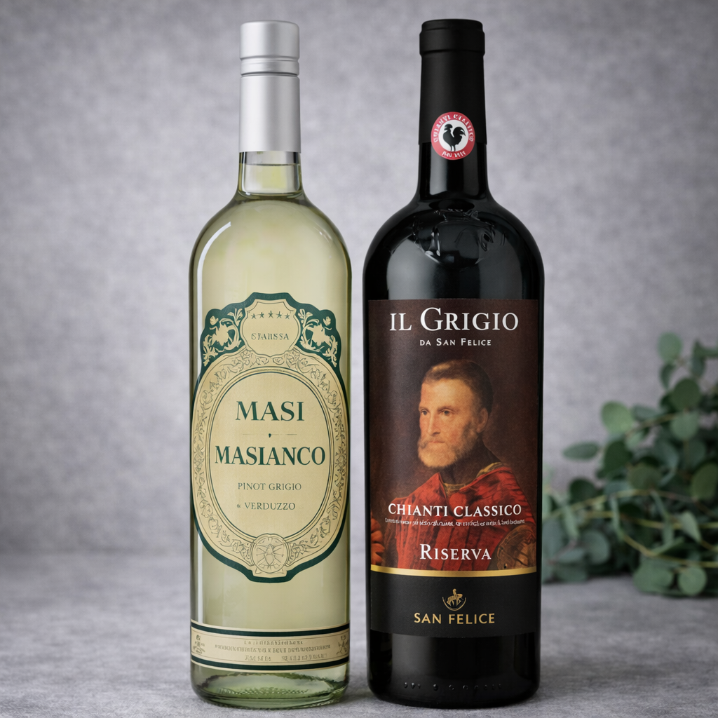 우아하고 부드러운 이태리 와인 세트